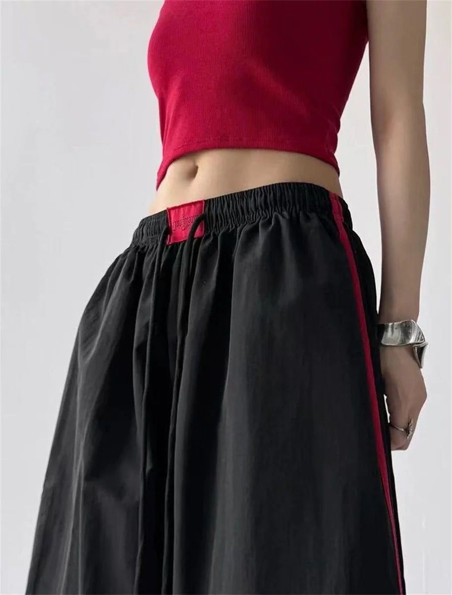 Y2K Wide-Leg Streetwear Joggers