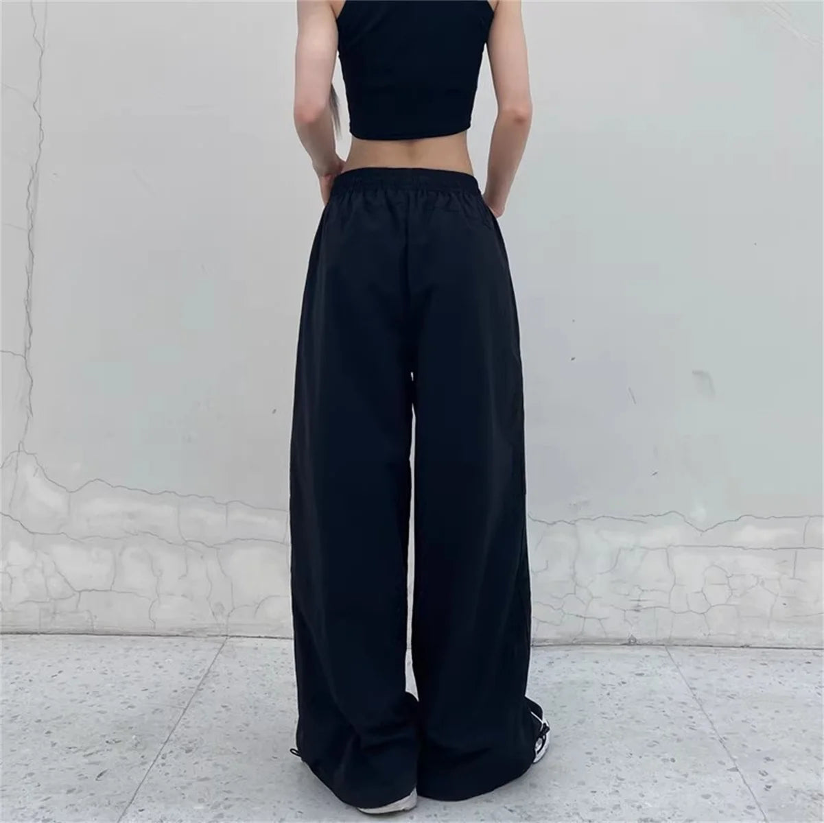 Y2K Wide-Leg Streetwear Joggers