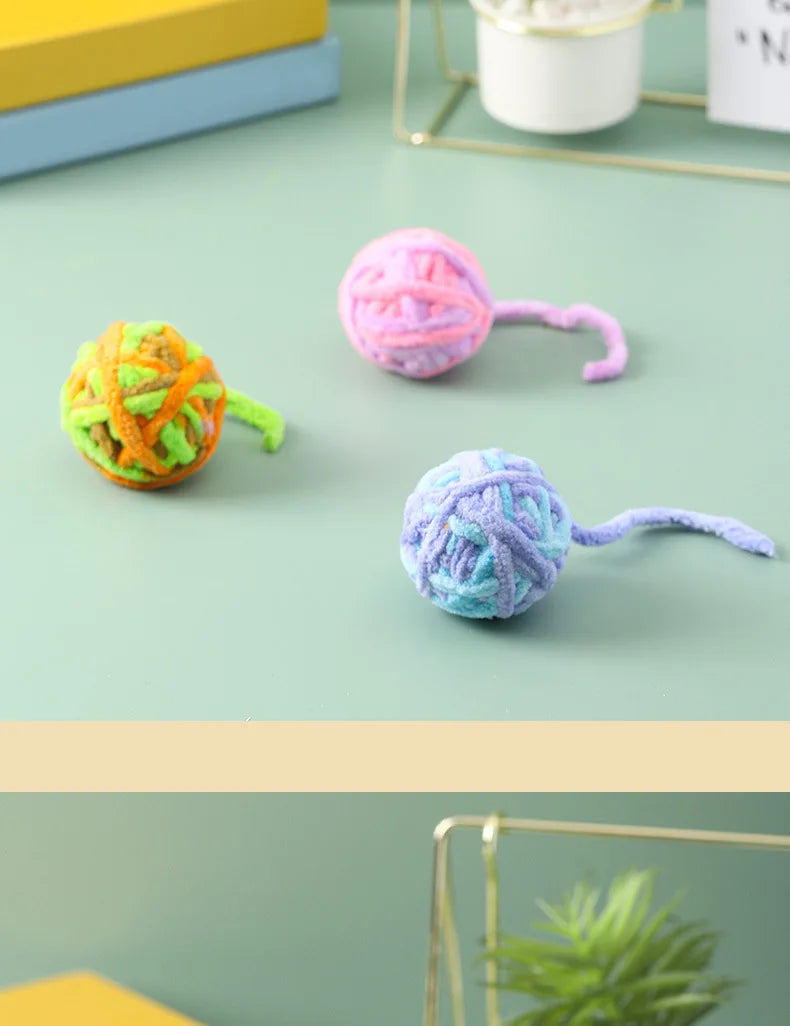 Soft Yarn Cat Ball