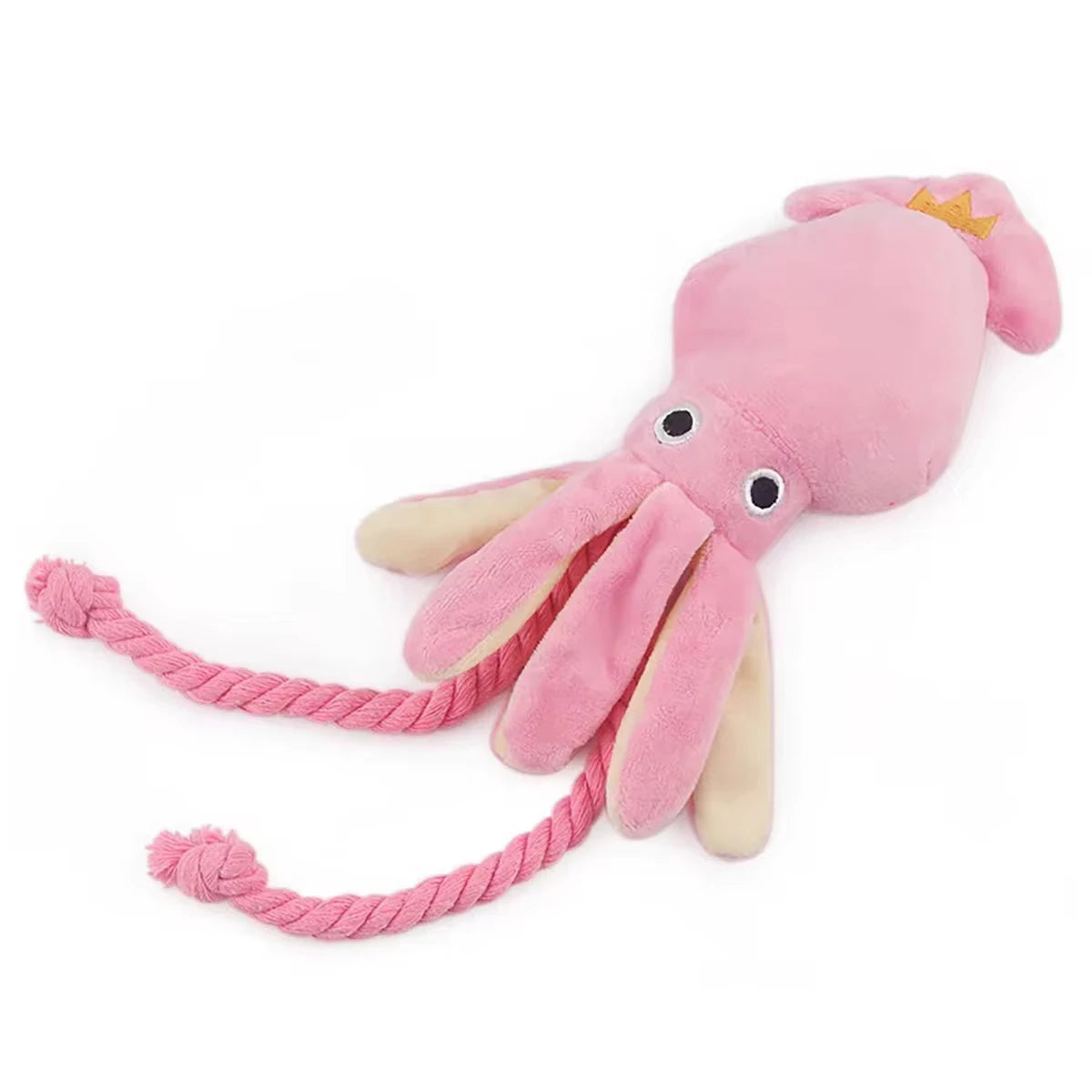 Plush Octopus Rope Toy – Squeaky & Durable