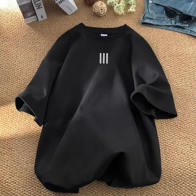 Casual Print Cotton T-Shirt