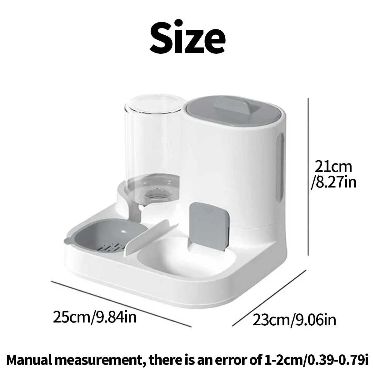 Dual-Purpose Pet Feeder & Water Dispenser