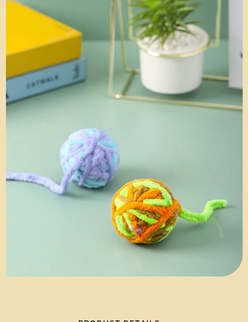 Soft Yarn Cat Ball