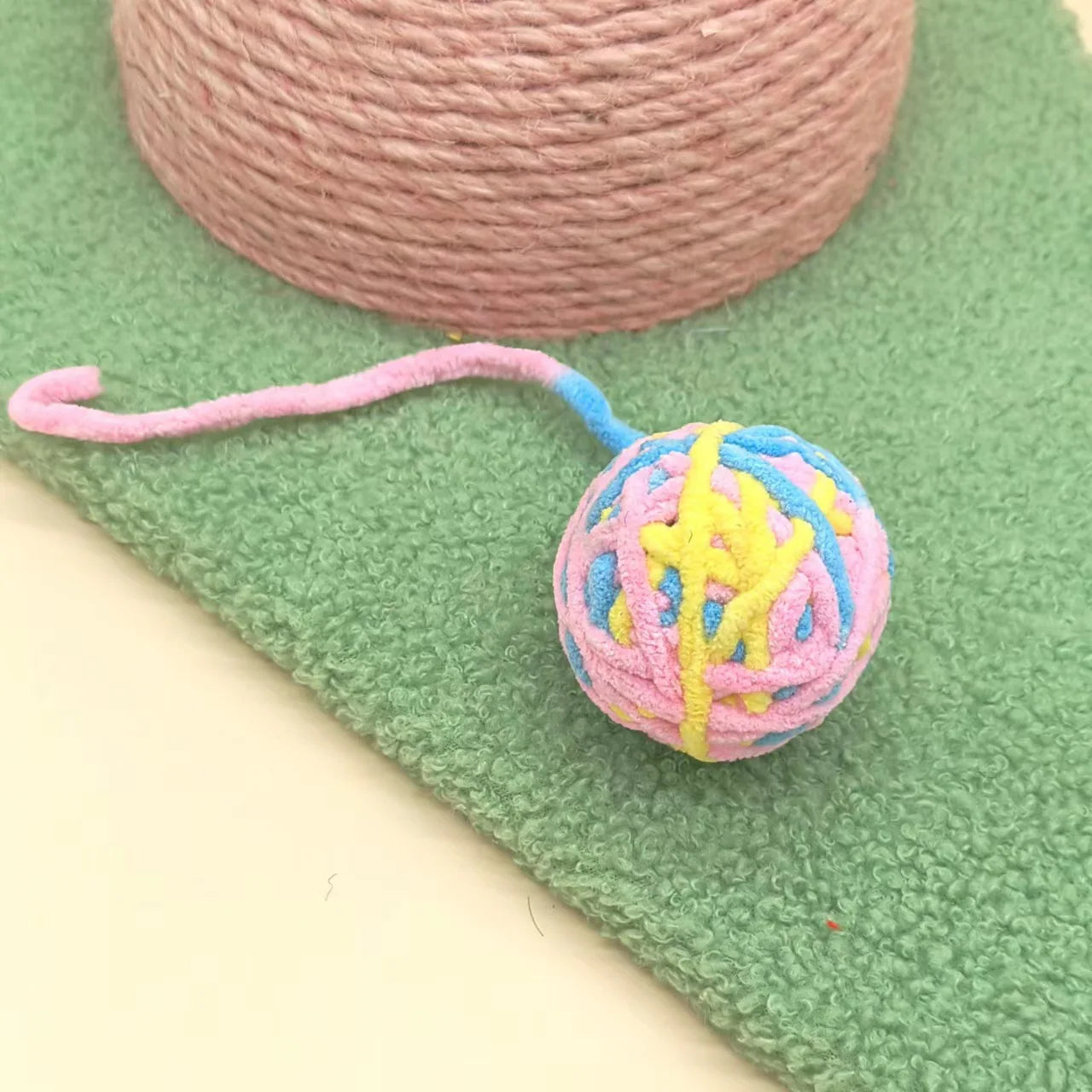Soft Yarn Cat Ball