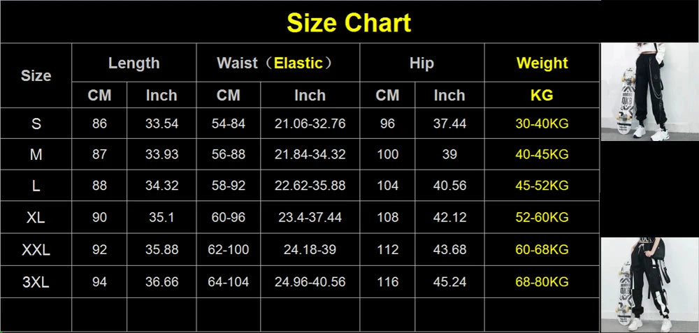 Harajuku Chain Cargo Joggers