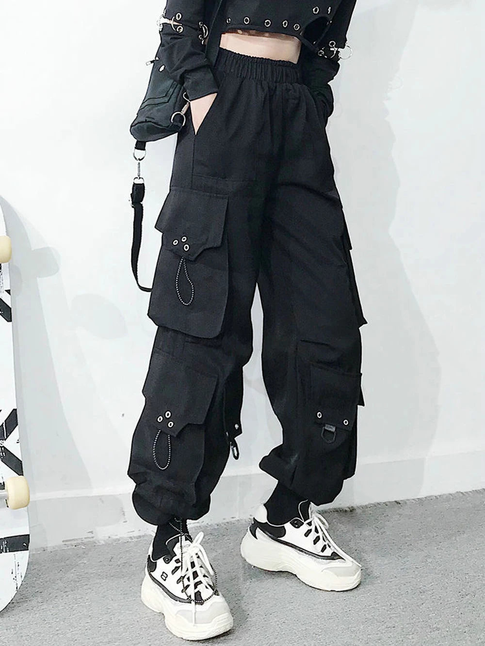 Harajuku Chain Cargo Joggers