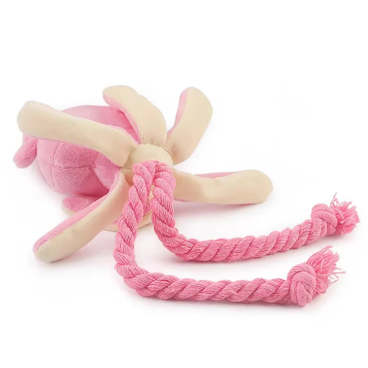 Plush Octopus Rope Toy – Squeaky & Durable