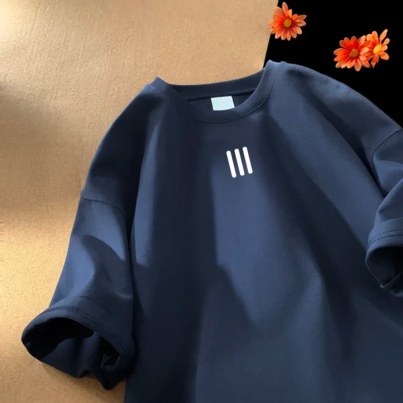 Casual Print Cotton T-Shirt