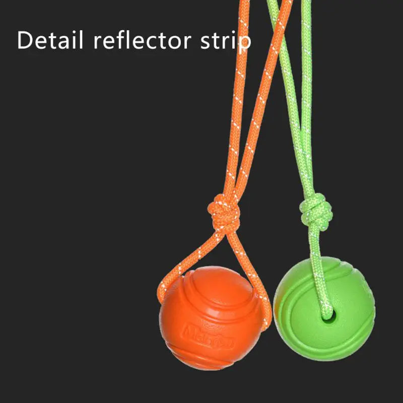 Bouncy Rope Ball Tug Toy