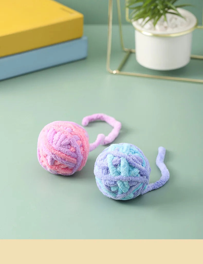 Soft Yarn Cat Ball